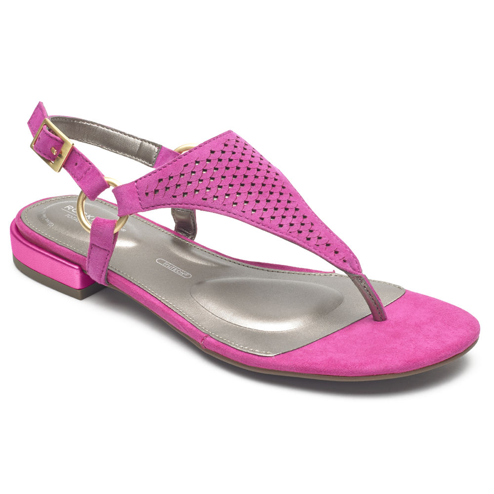 Rockport Sandaler Dame Rosa - Total Motion Zosia Thong - AHTQ86709